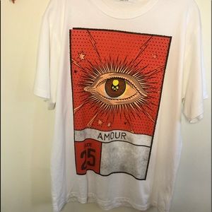 NPH new prevalent hunter eye tshirt white L